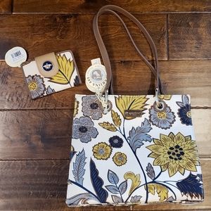 NWOT Spartina 449 Yemaya Refined Tote & Wallet